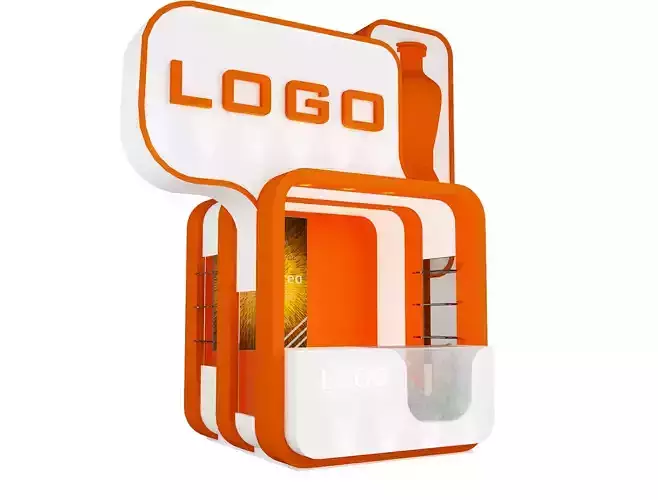 kiosk Booth Exhibition Stand a13 3D model