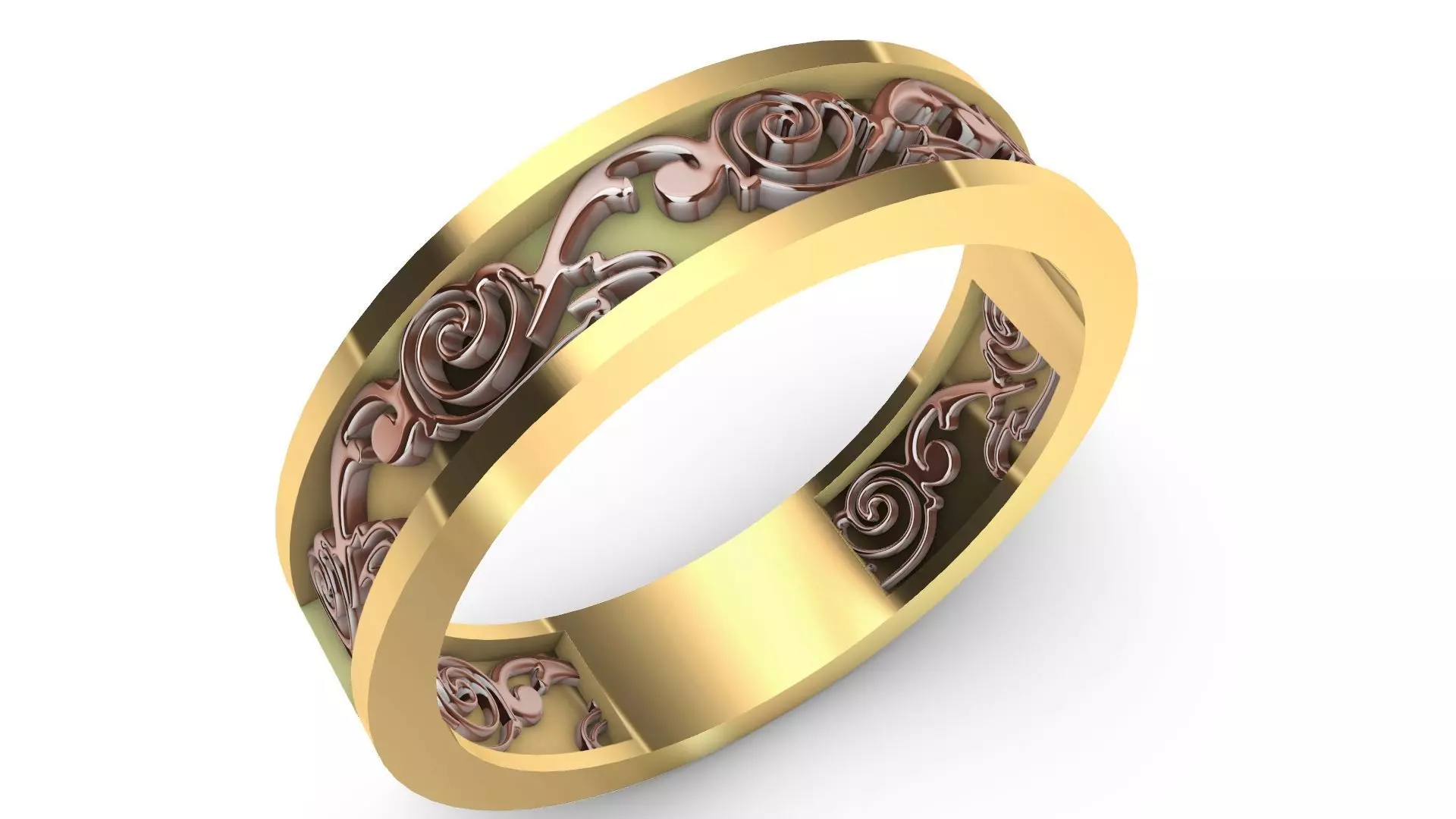 ornament engraved ring stl verified 3D print model_0