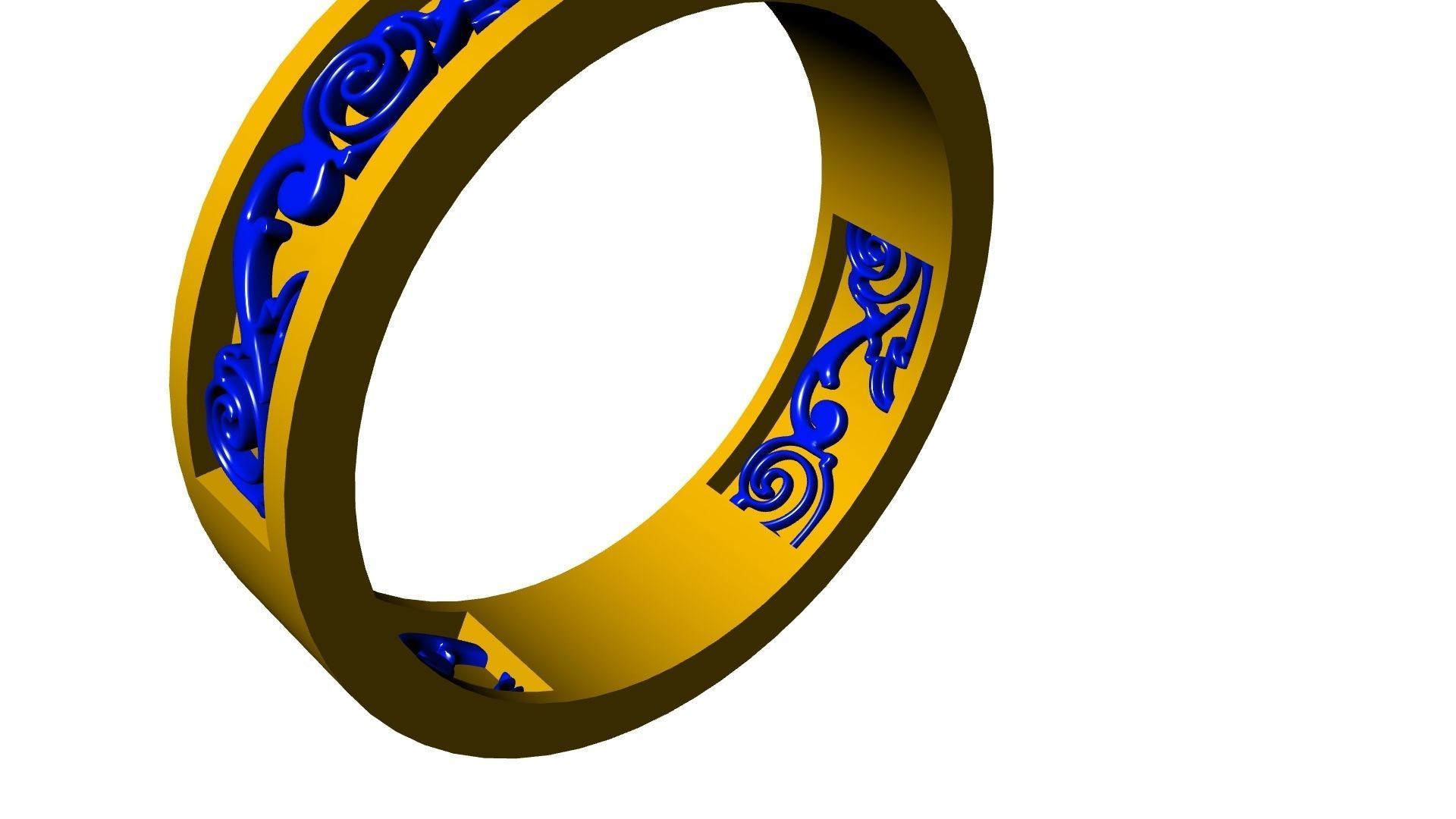 ornament engraved ring stl verified 3D print model_11