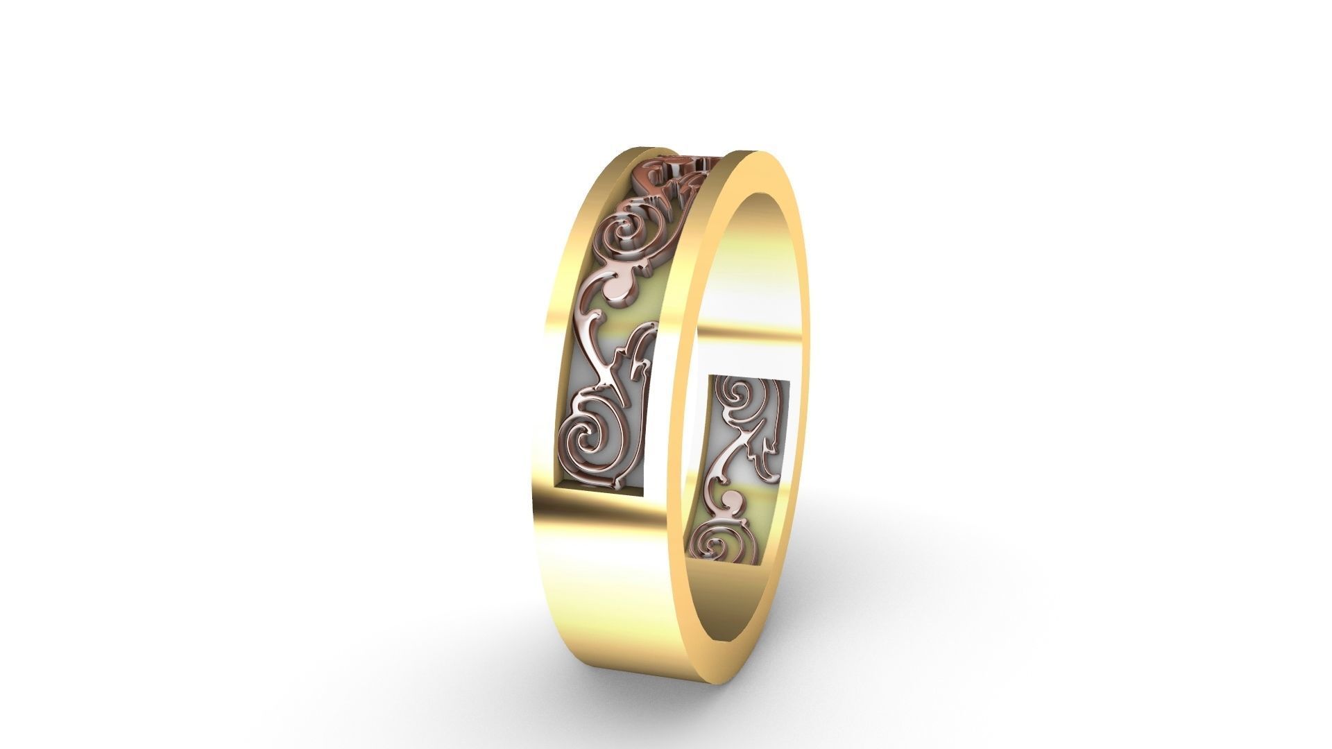ornament engraved ring stl verified 3D print model_4