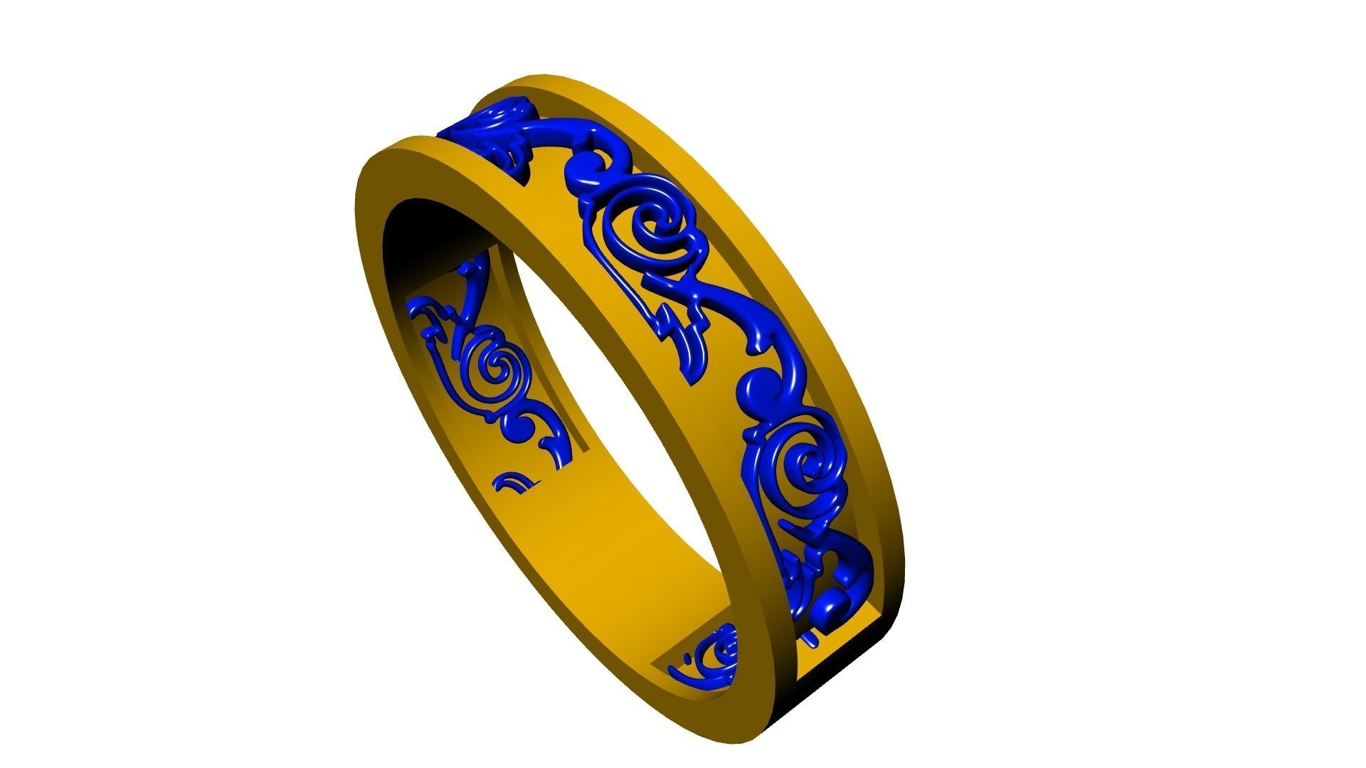 ornament engraved ring stl verified 3D print model_15