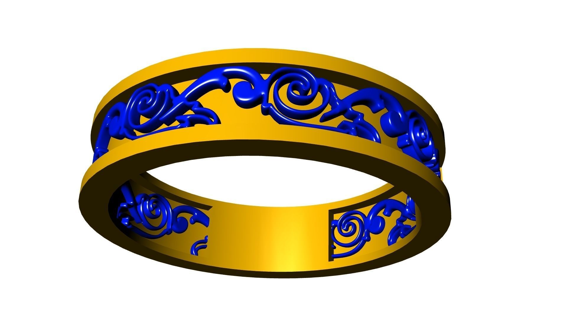 ornament engraved ring stl verified 3D print model_16