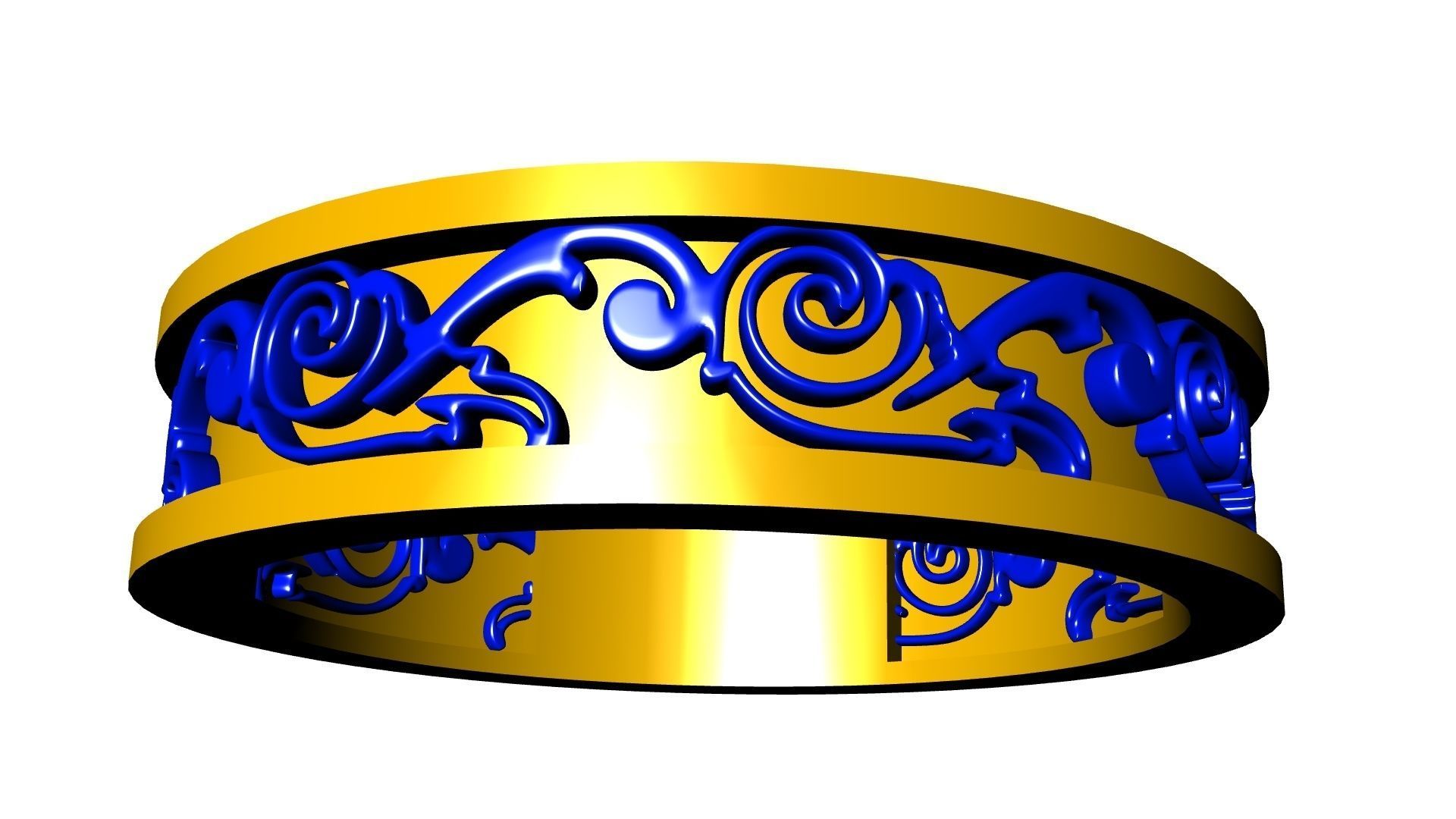 ornament engraved ring stl verified 3D print model_13