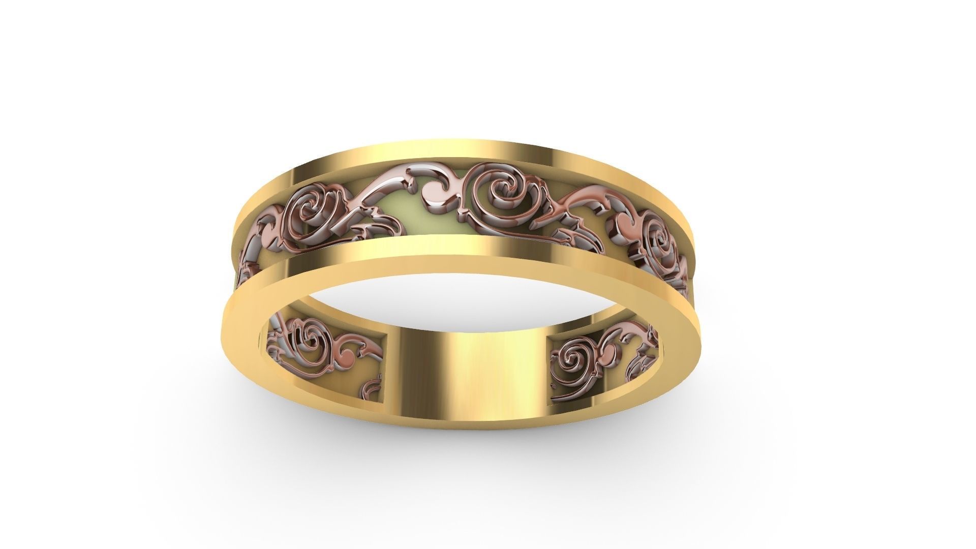 ornament engraved ring stl verified 3D print model_2