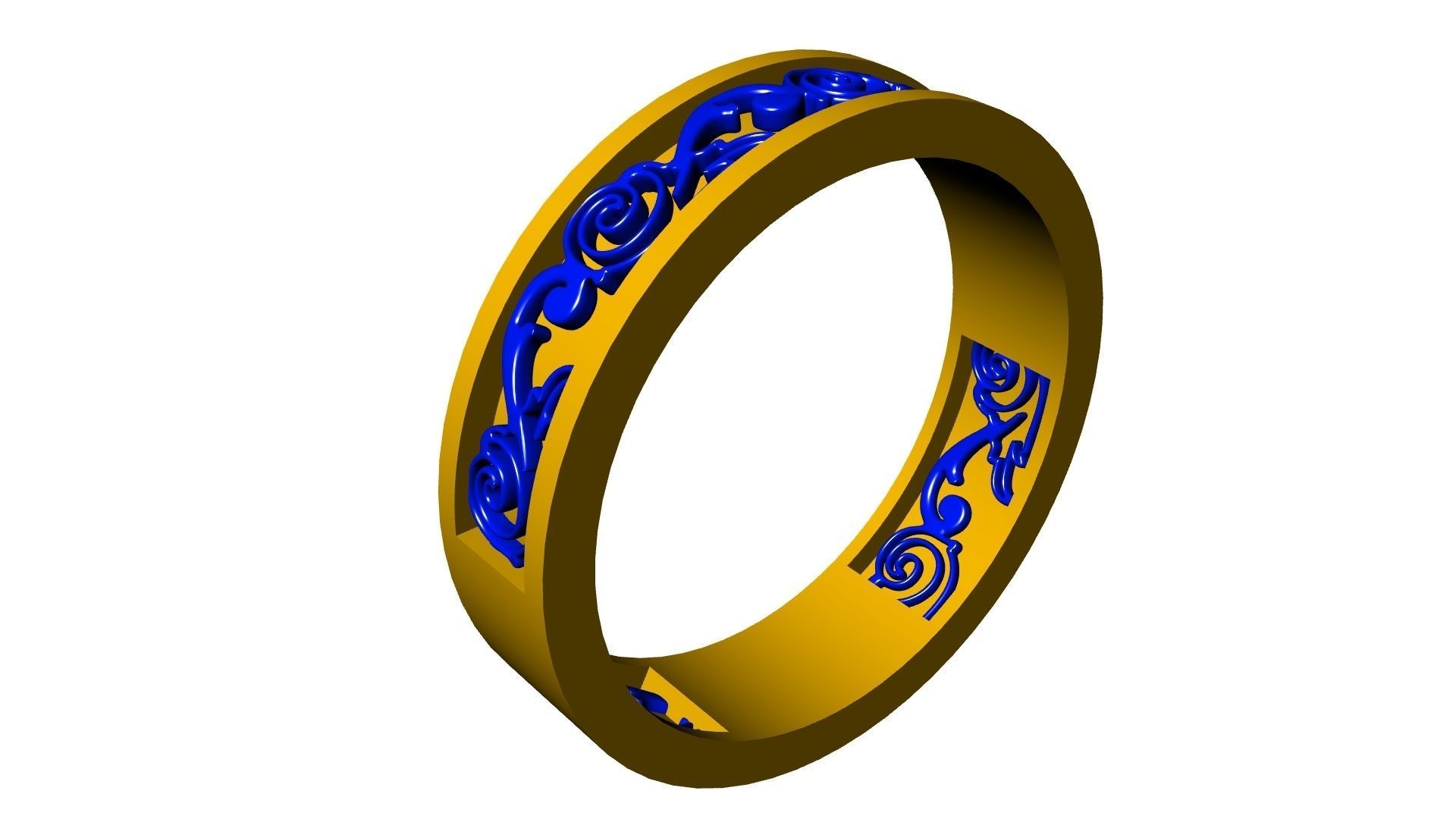 ornament engraved ring stl verified 3D print model_14