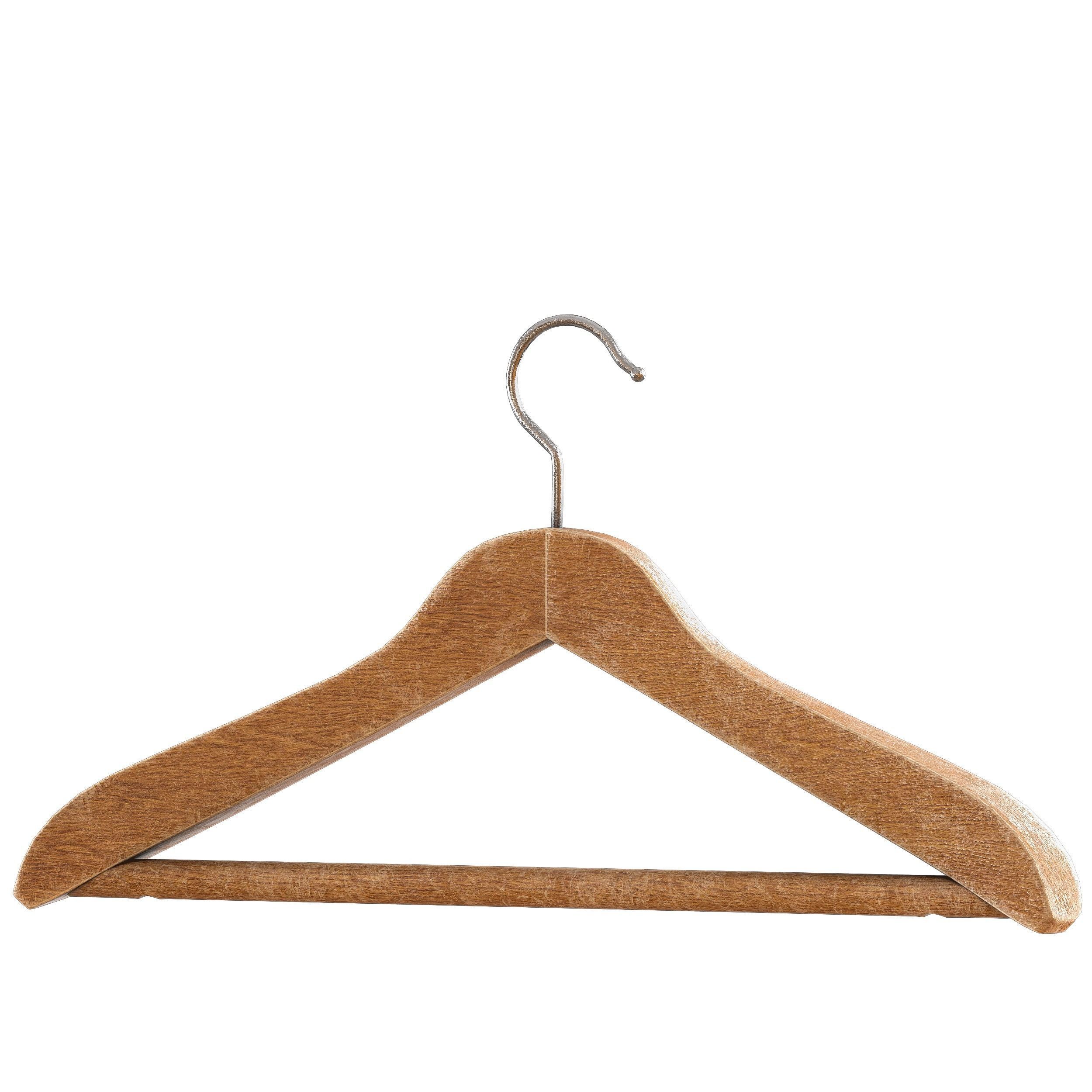 Hanger set for clothes PBR low poly 4k Low-poly 3D model_4