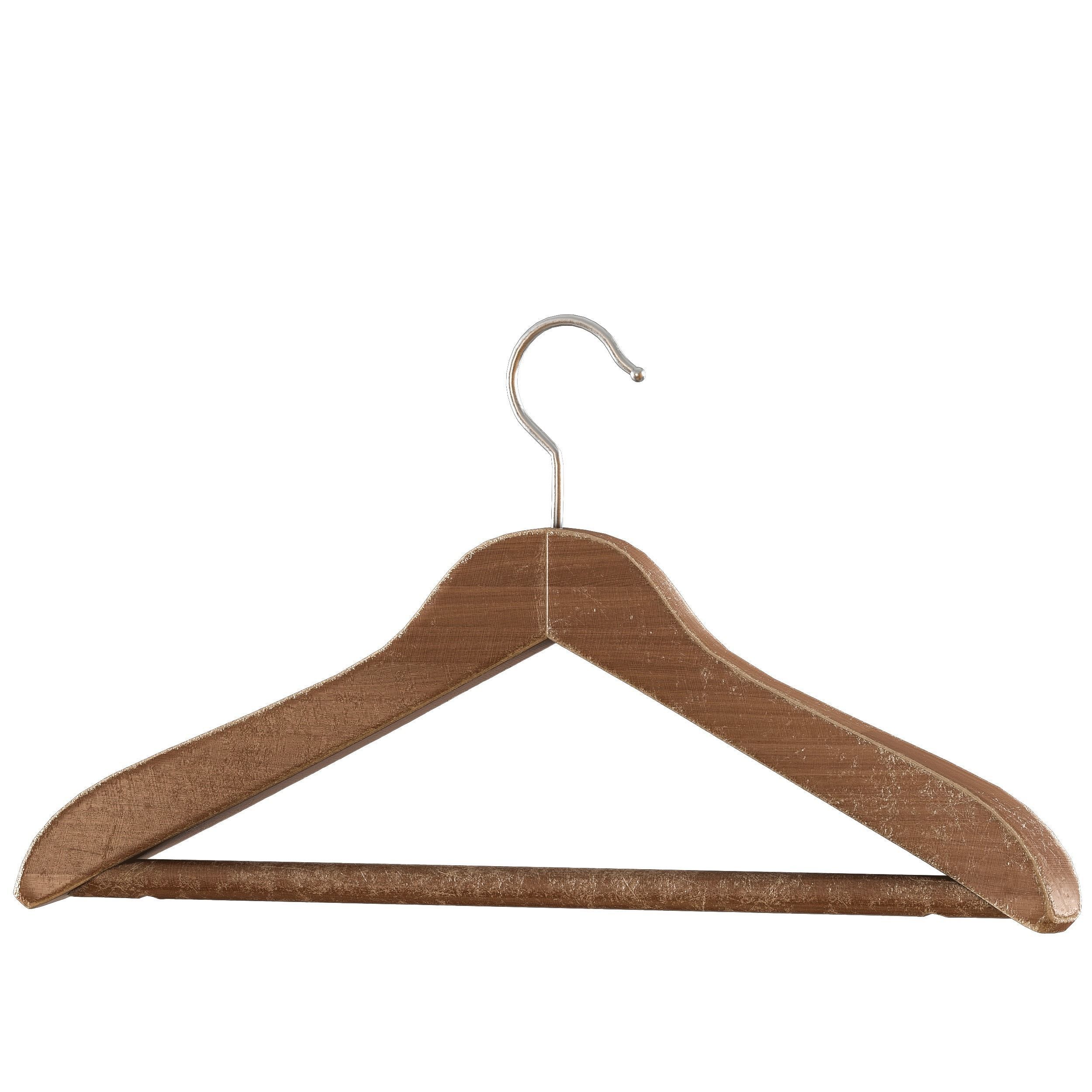 Hanger set for clothes PBR low poly 4k Low-poly 3D model_3