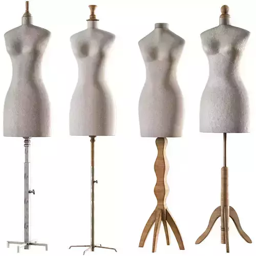 sewing mannequin PBR low poly 4k Low-poly 3D model