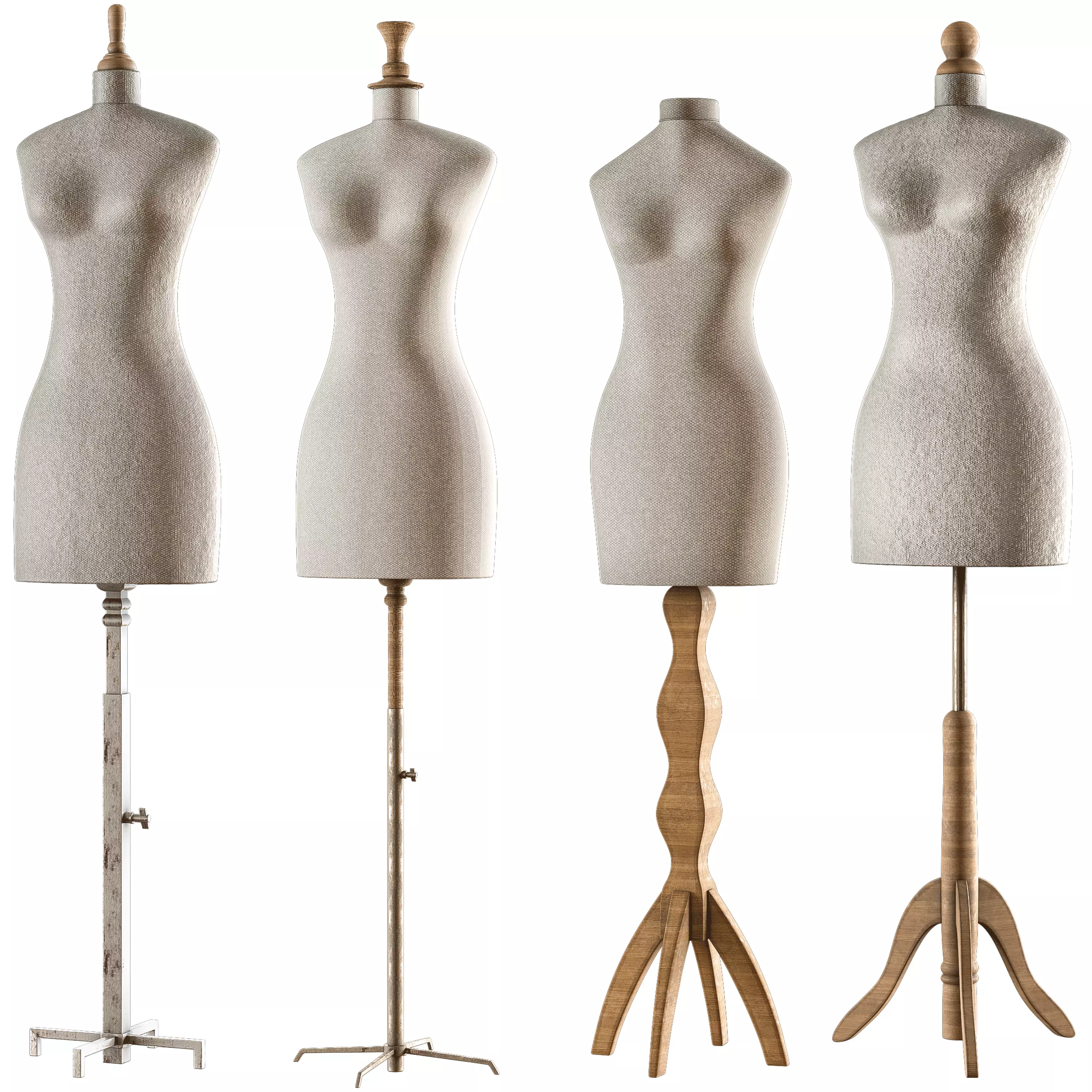 sewing mannequin PBR low poly 4k Low-poly 3D model_0