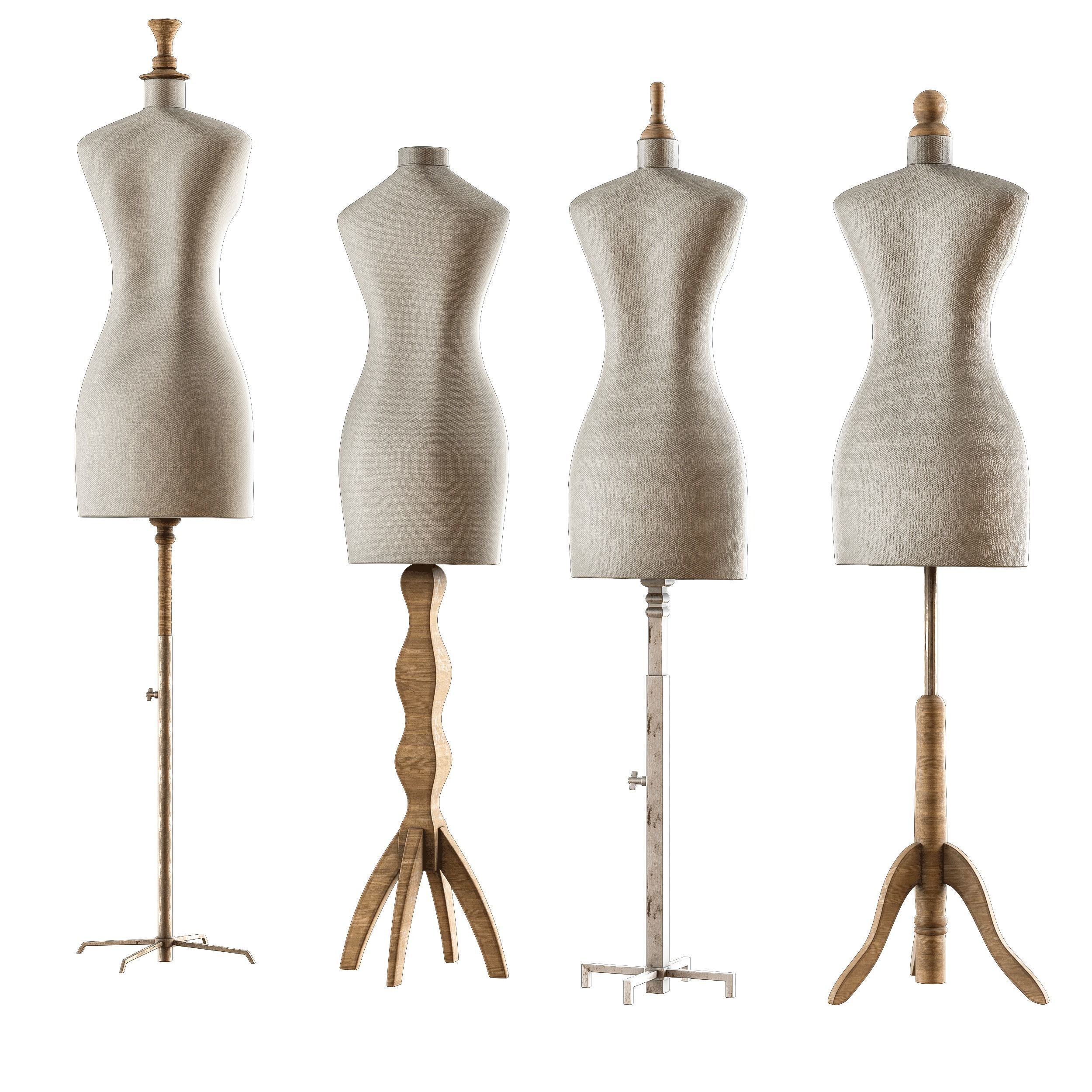 sewing mannequin PBR low poly 4k Low-poly 3D model_1