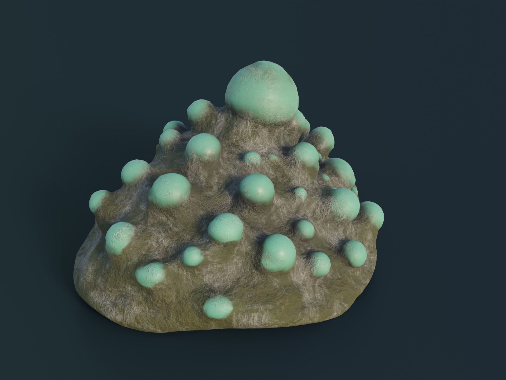 Fantasy Spider Eggs Low-poly 3D model_3