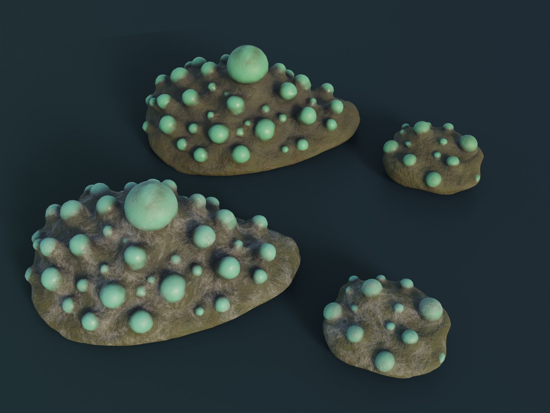 Fantasy Spider Eggs Low-poly 3D model_12