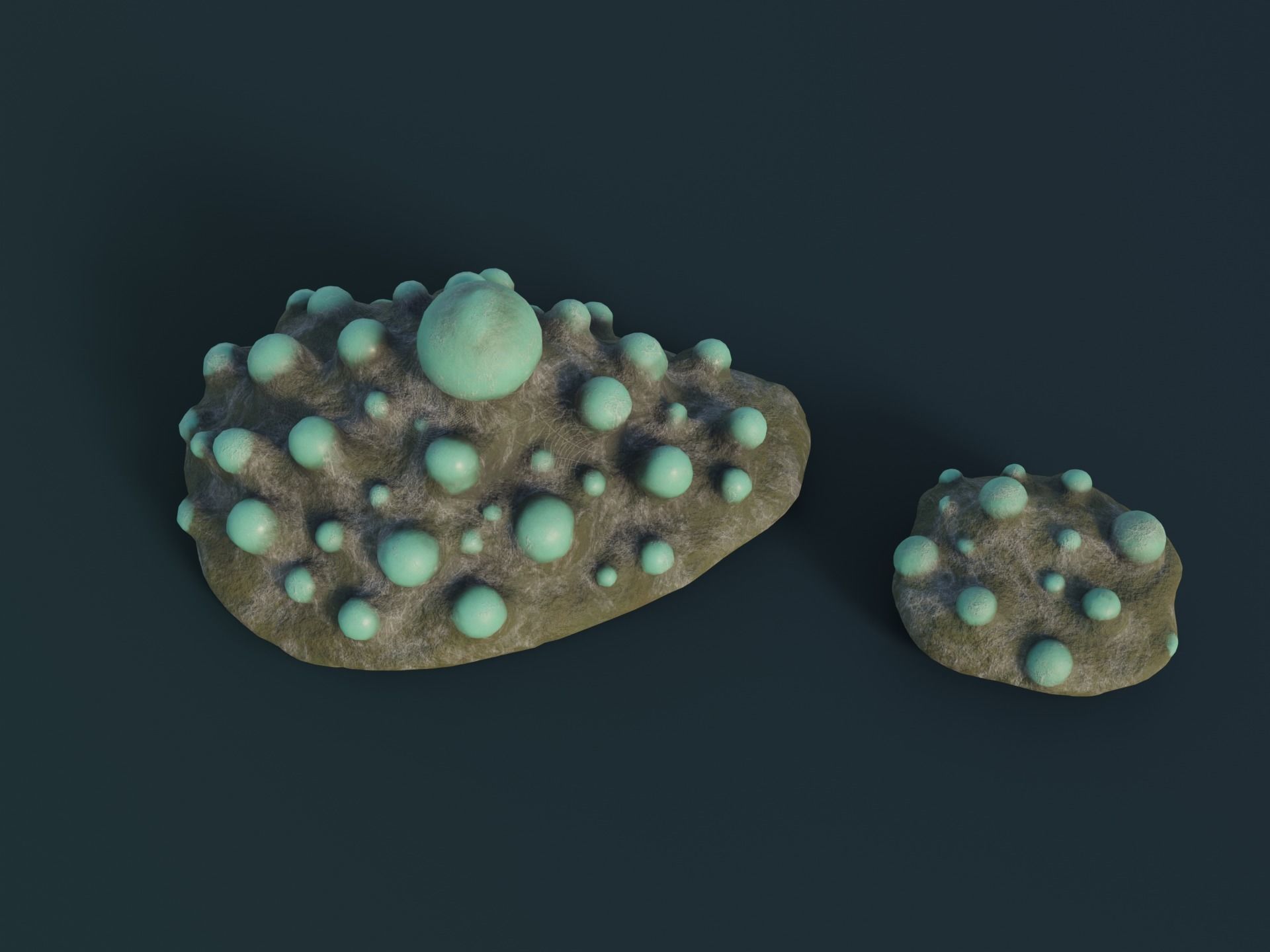 Fantasy Spider Eggs Low-poly 3D model_1