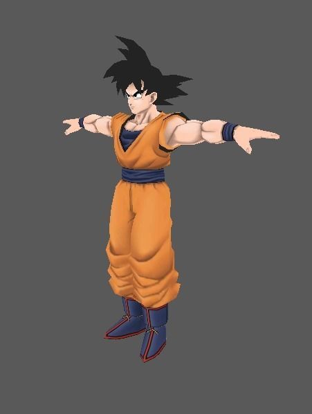 goku 3d model dragon ball character Low-poly 3D model_4