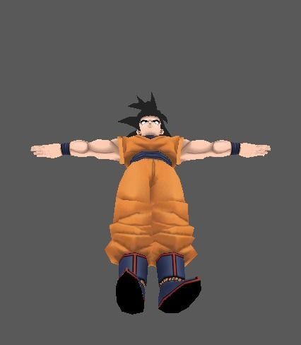 goku 3d model dragon ball character Low-poly 3D model_3