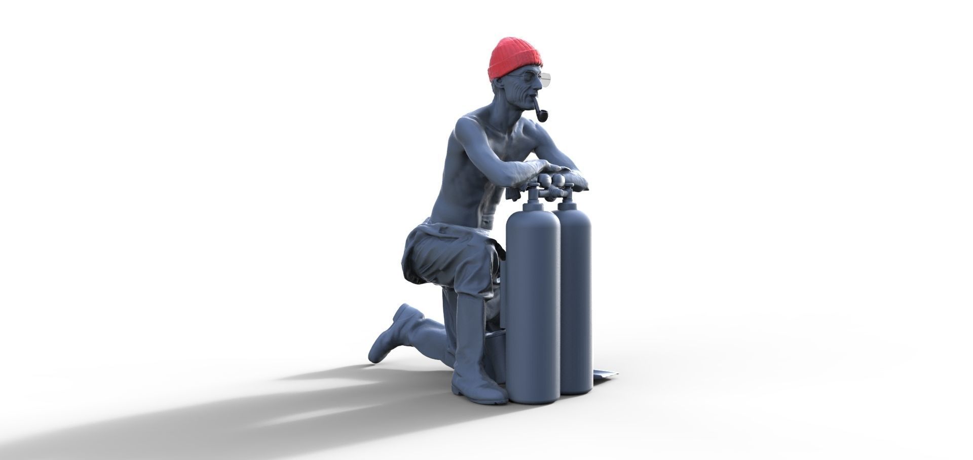 Figure Jacques type B for Calypso ship 3D print model_2