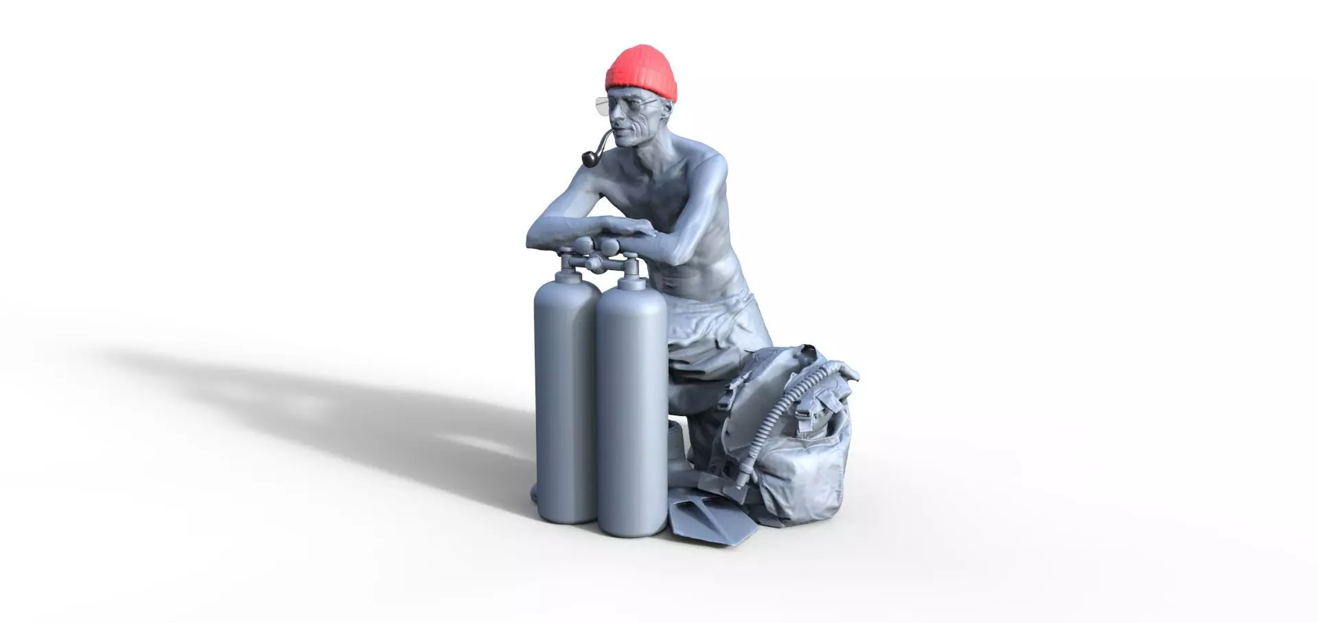 Figure Jacques type B for Calypso ship 3D print model_0