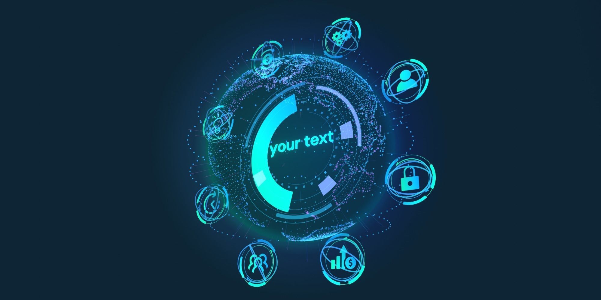 Animated Hologram Planet Earth Sci-Fi HUD Low-poly 3D model_10