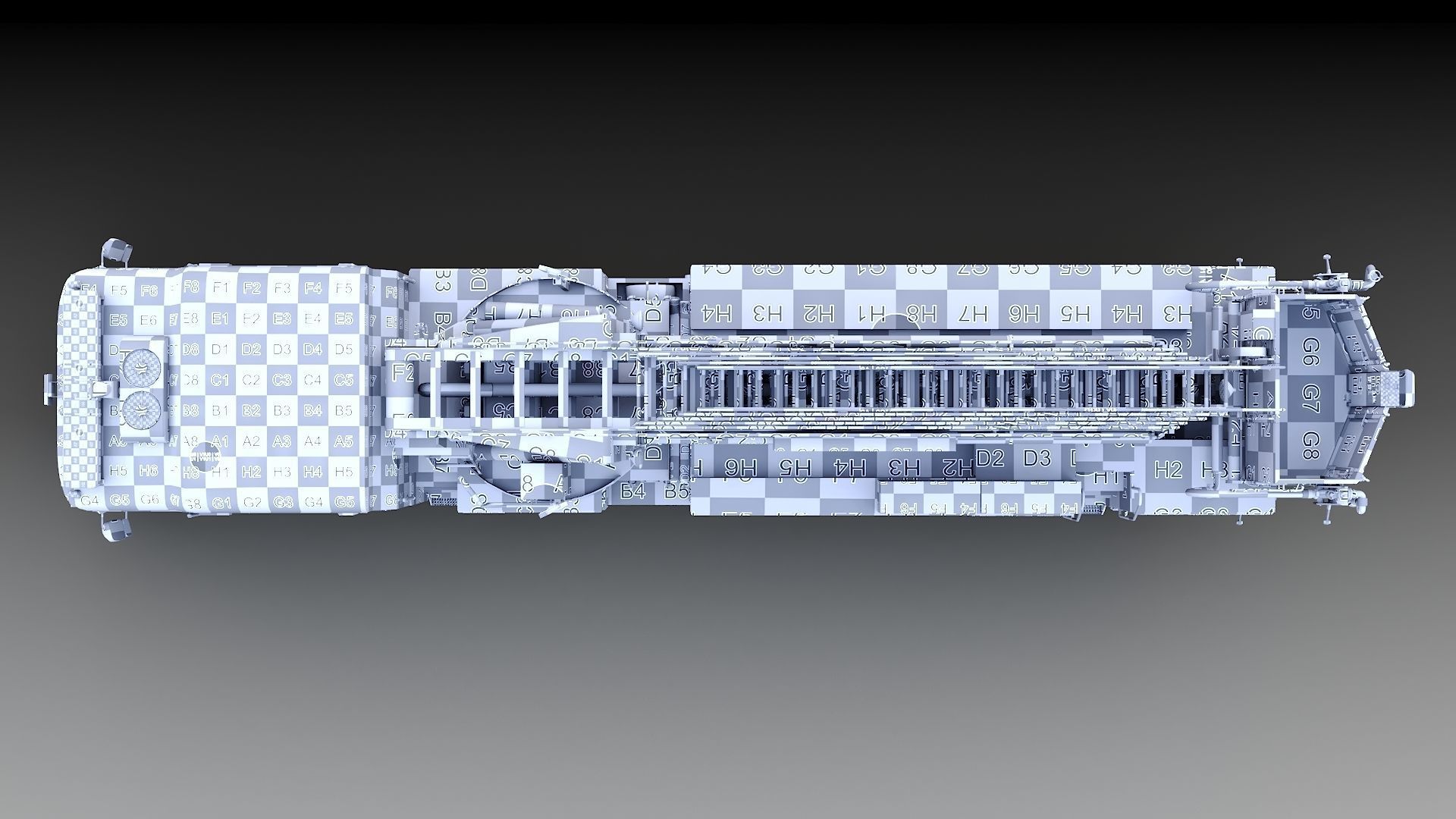 Fire Truck Aerial Platform Miame Dade Low-poly 3D model_39