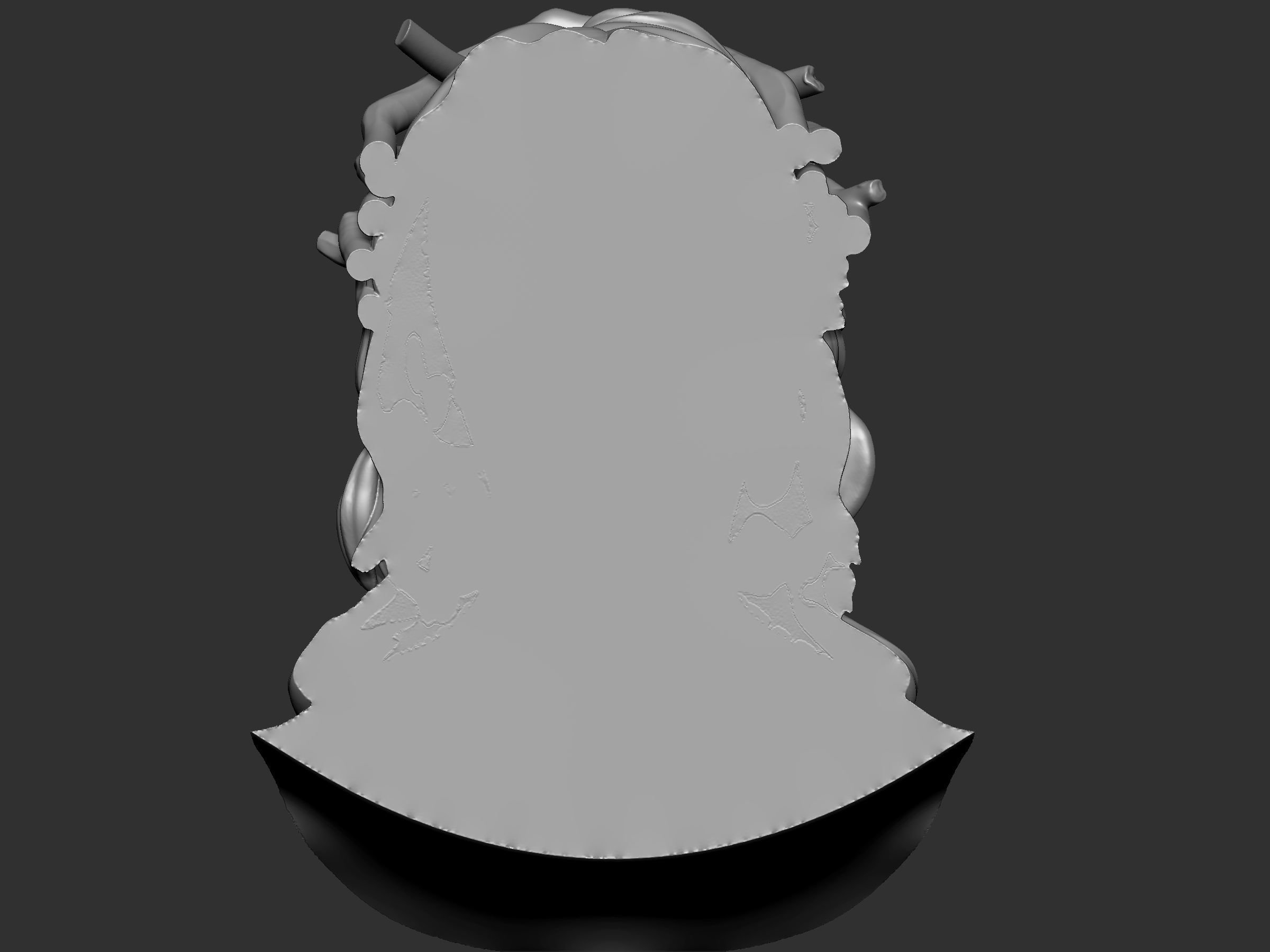 Jesus Head 3D print model 3D print model_5