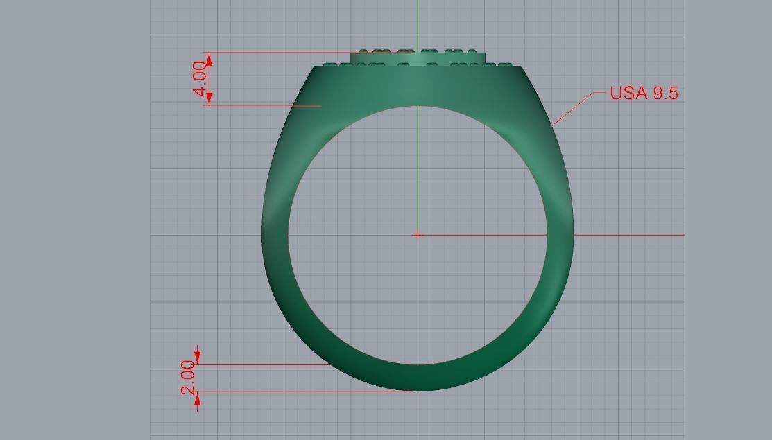 Signet Ring model 3D print model_1