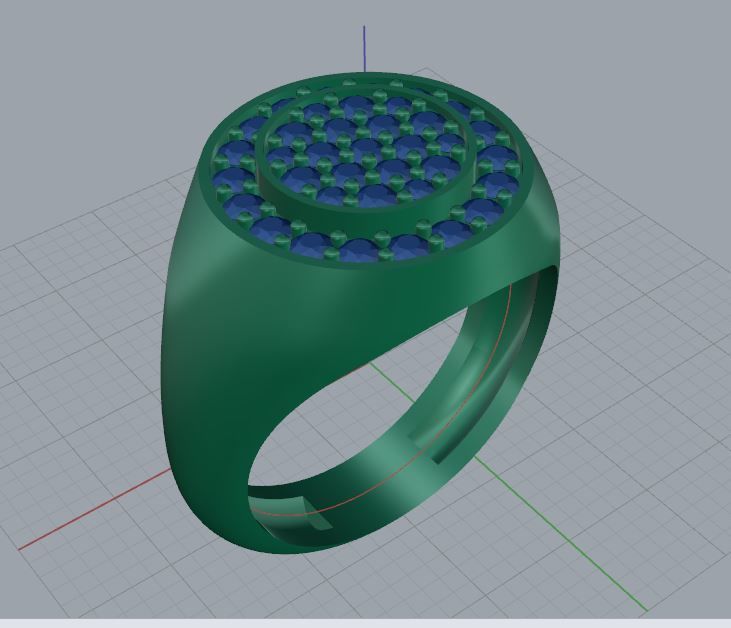 Signet Ring model 3D print model_3