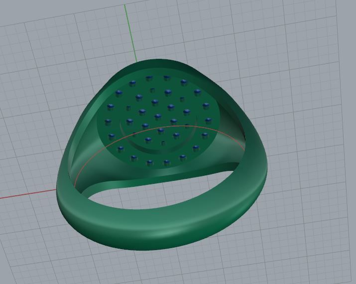 Signet Ring model 3D print model_4