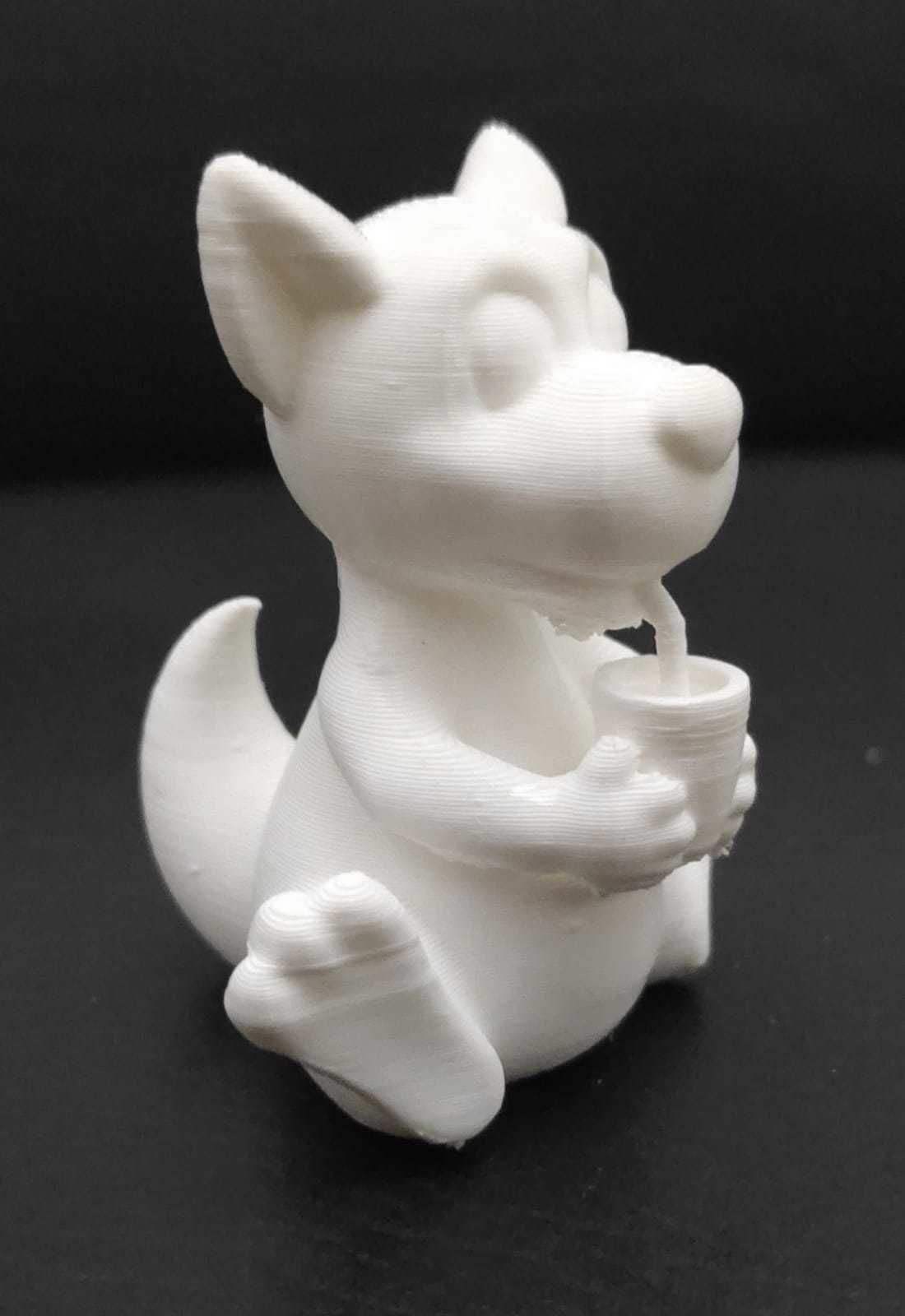 Kangaroo Drinking Juice 3D print model_5