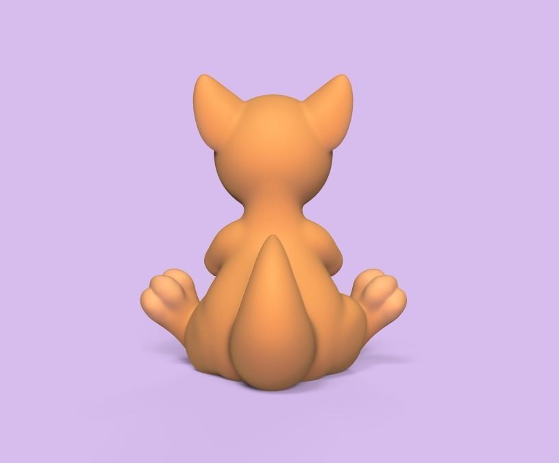 Kangaroo Drinking Juice 3D print model_3