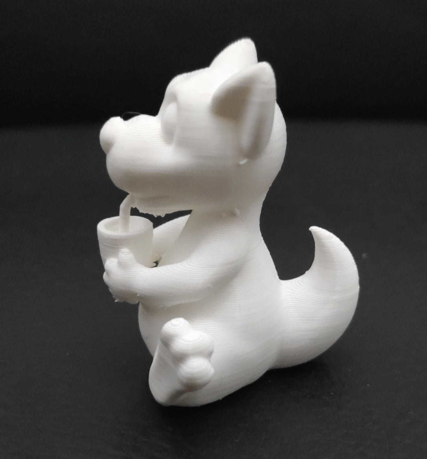 Kangaroo Drinking Juice 3D print model_8