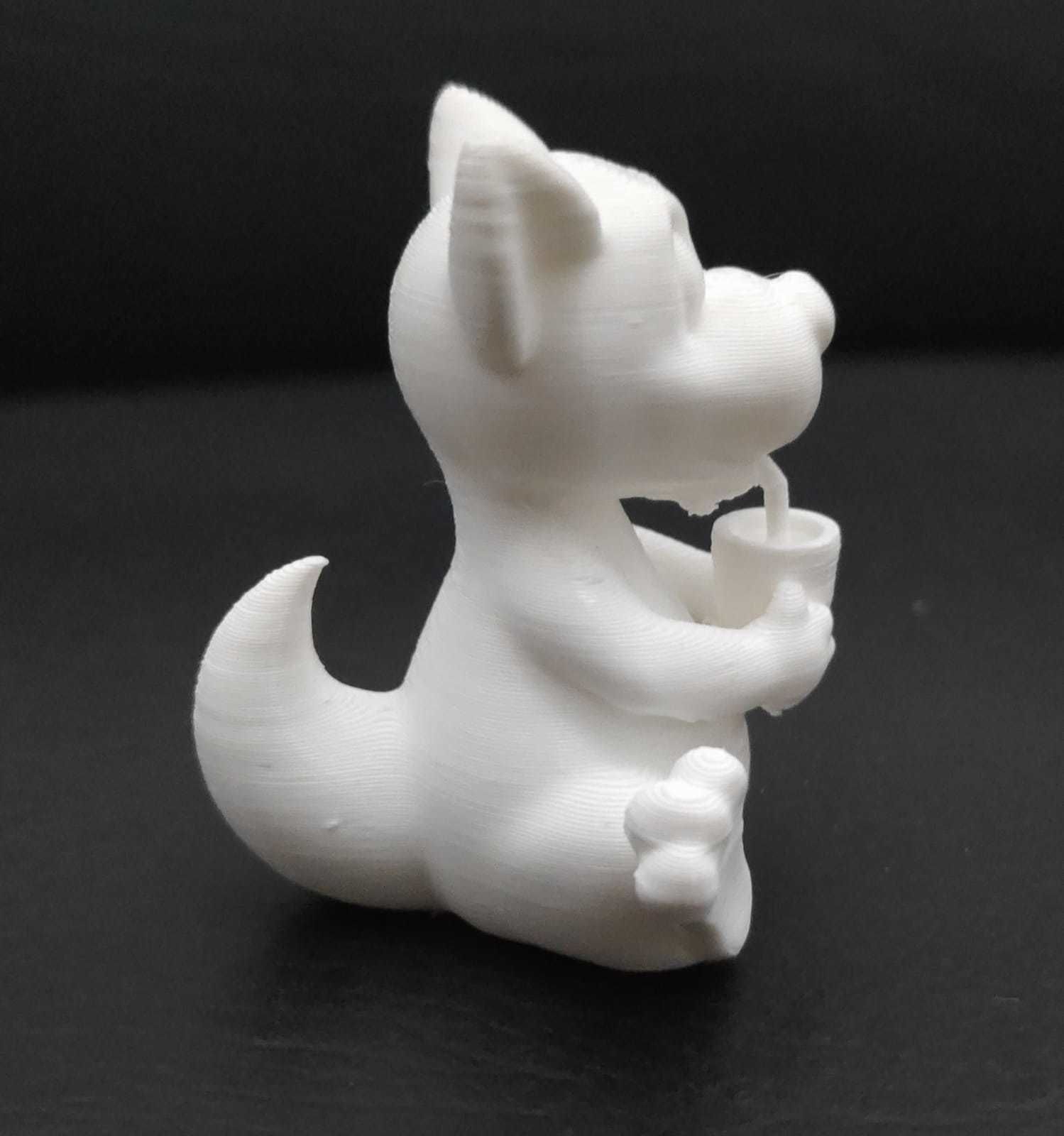 Kangaroo Drinking Juice 3D print model_6