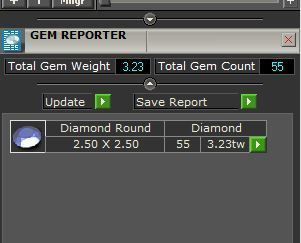 T pendant with stones 3D print model_6