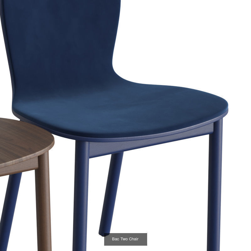 Bac Collection two chairs with upholstered seats _2