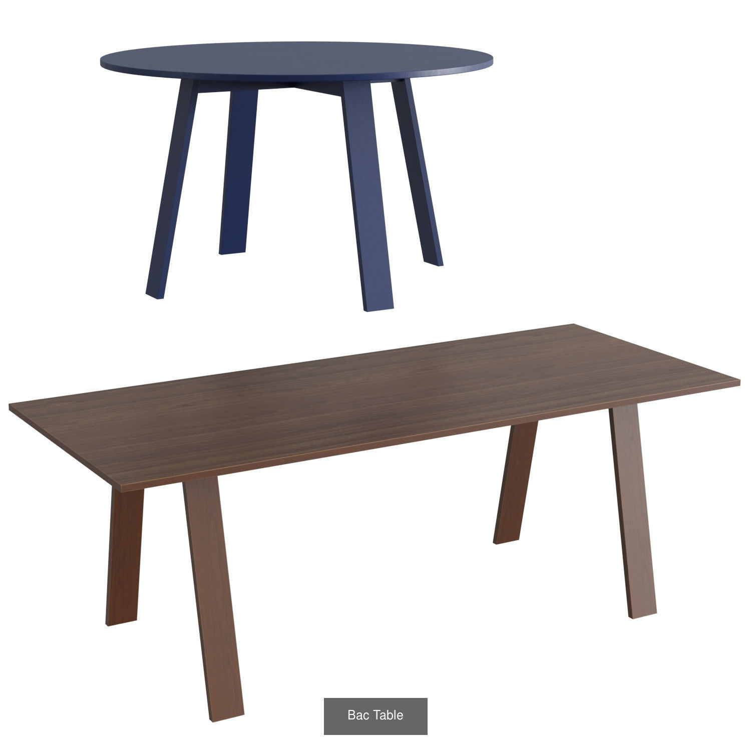 Bac Collection two chairs with upholstered seats _4