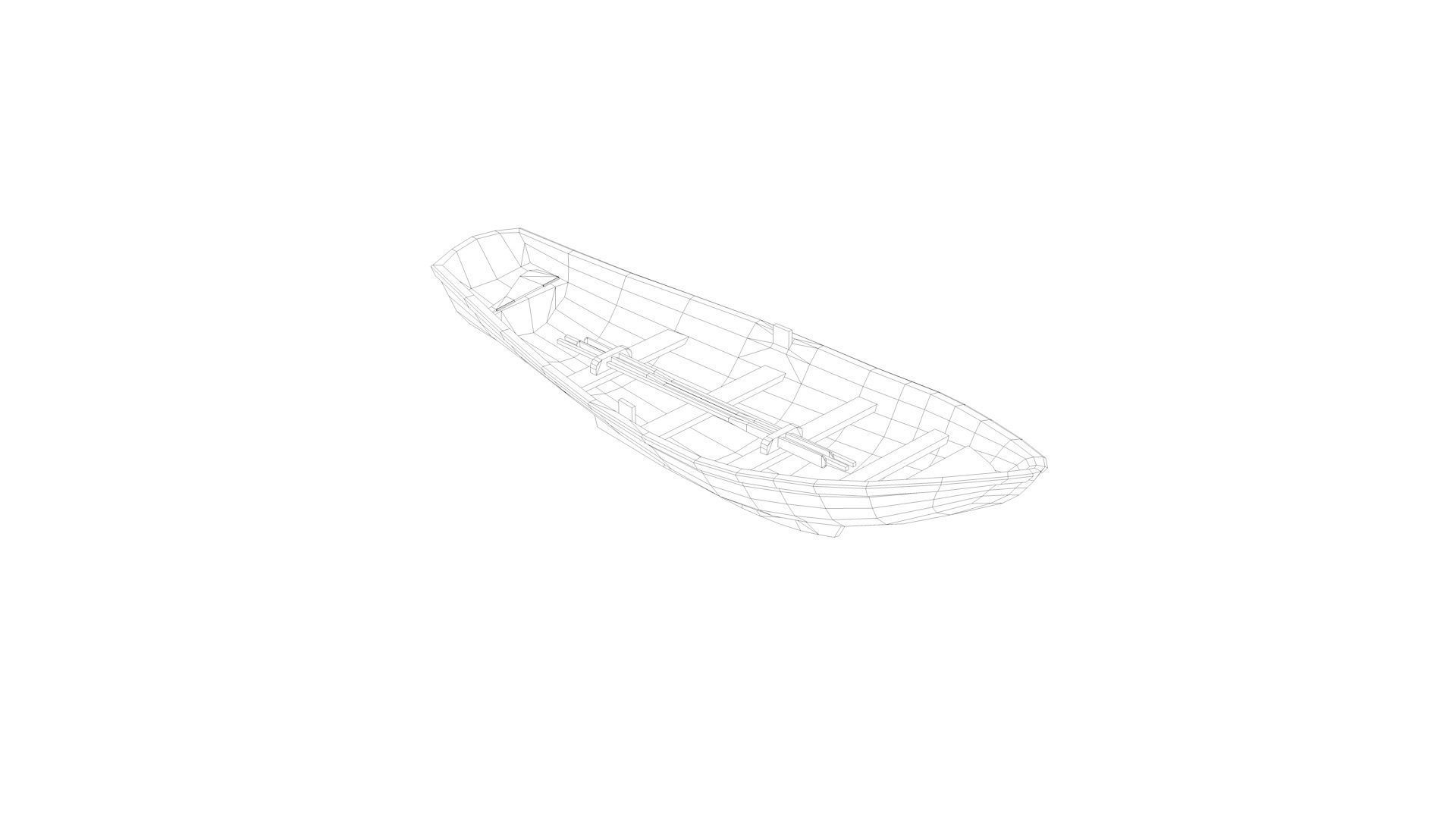 Lifeboat - Type 5 - World War 2 Warship 3D model_9