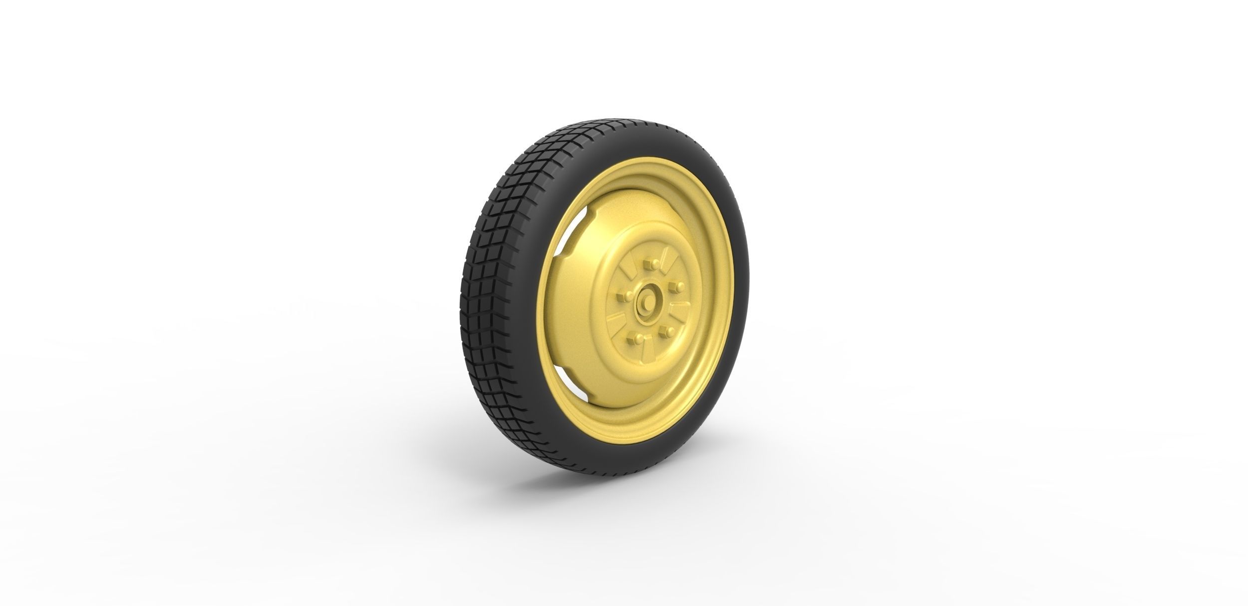 Space saver Spare wheel Scale 1 to 25 3D print model_1