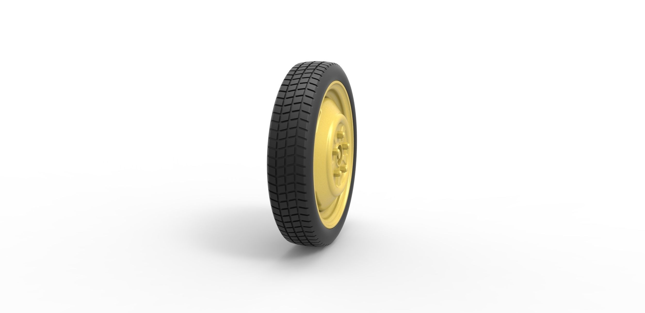 Space saver Spare wheel Scale 1 to 25 3D print model_2
