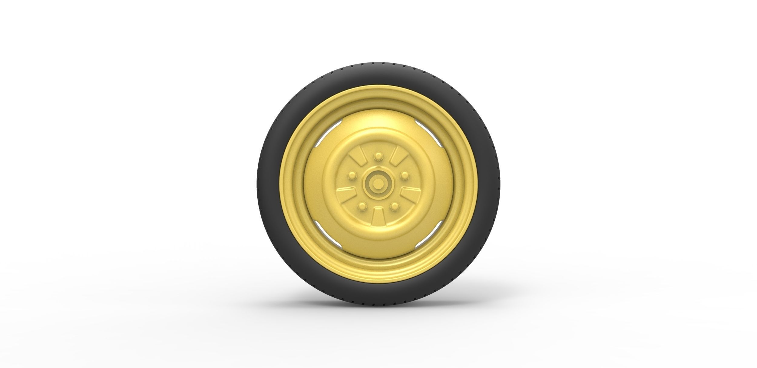 Space saver Spare wheel Scale 1 to 25 3D print model_4