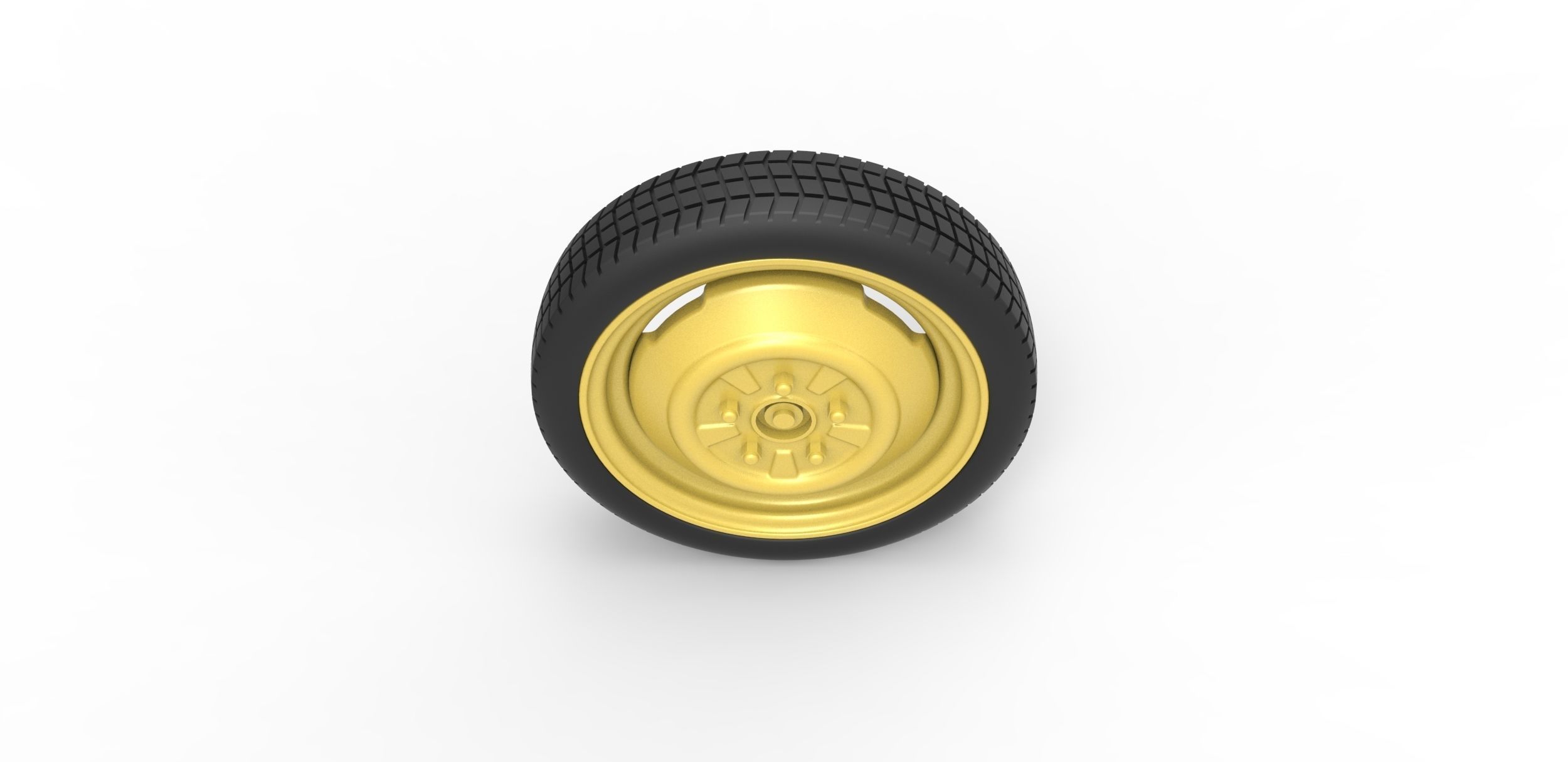 Space saver Spare wheel Scale 1 to 25 3D print model_5