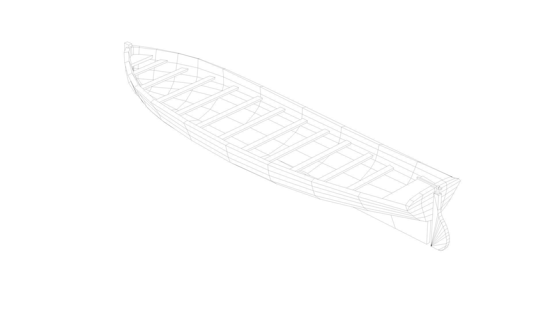 Lifeboat - Type 6 - World War 2 Warship 3D model_7
