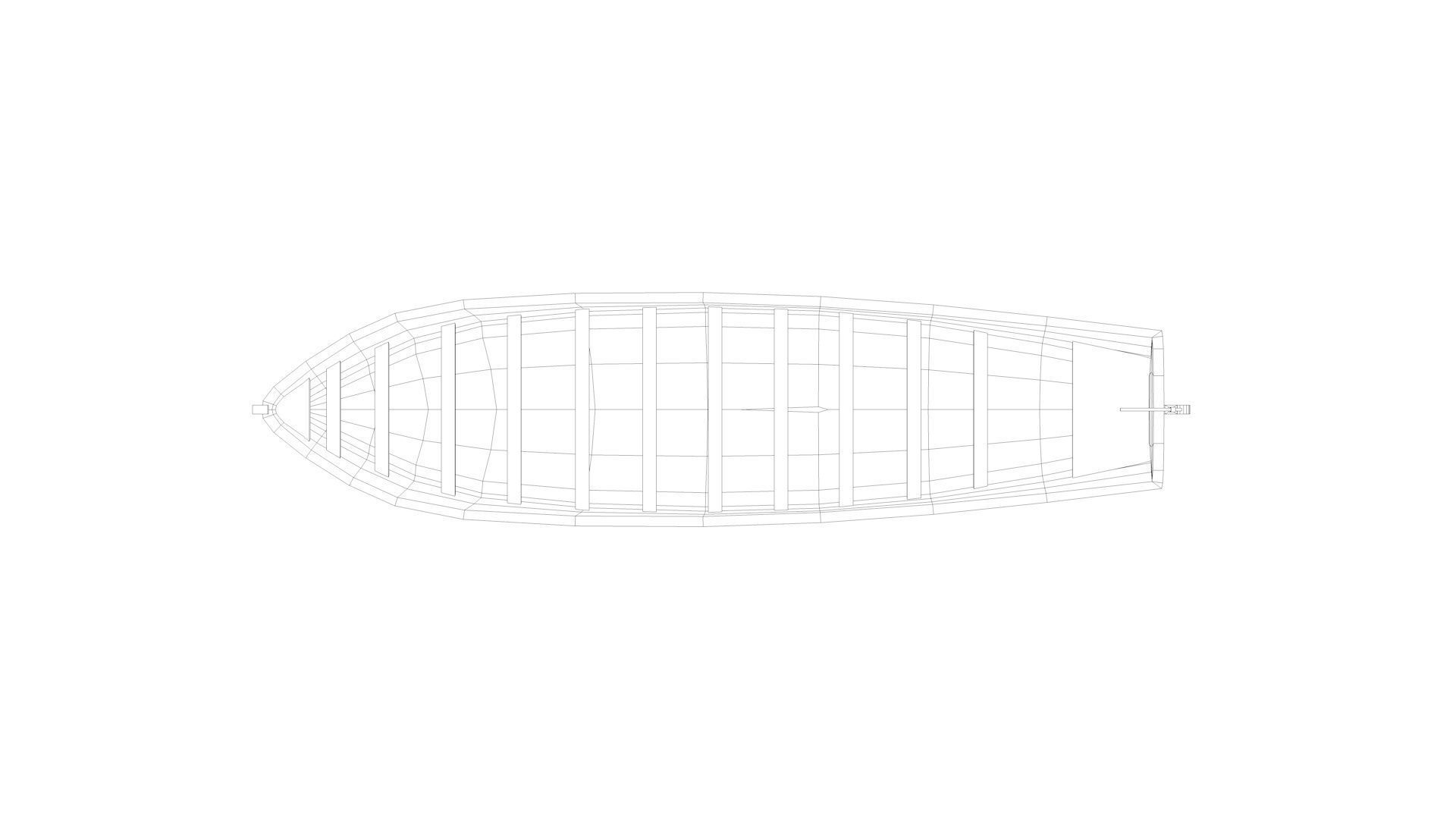 Lifeboat - Type 6 - World War 2 Warship 3D model_10