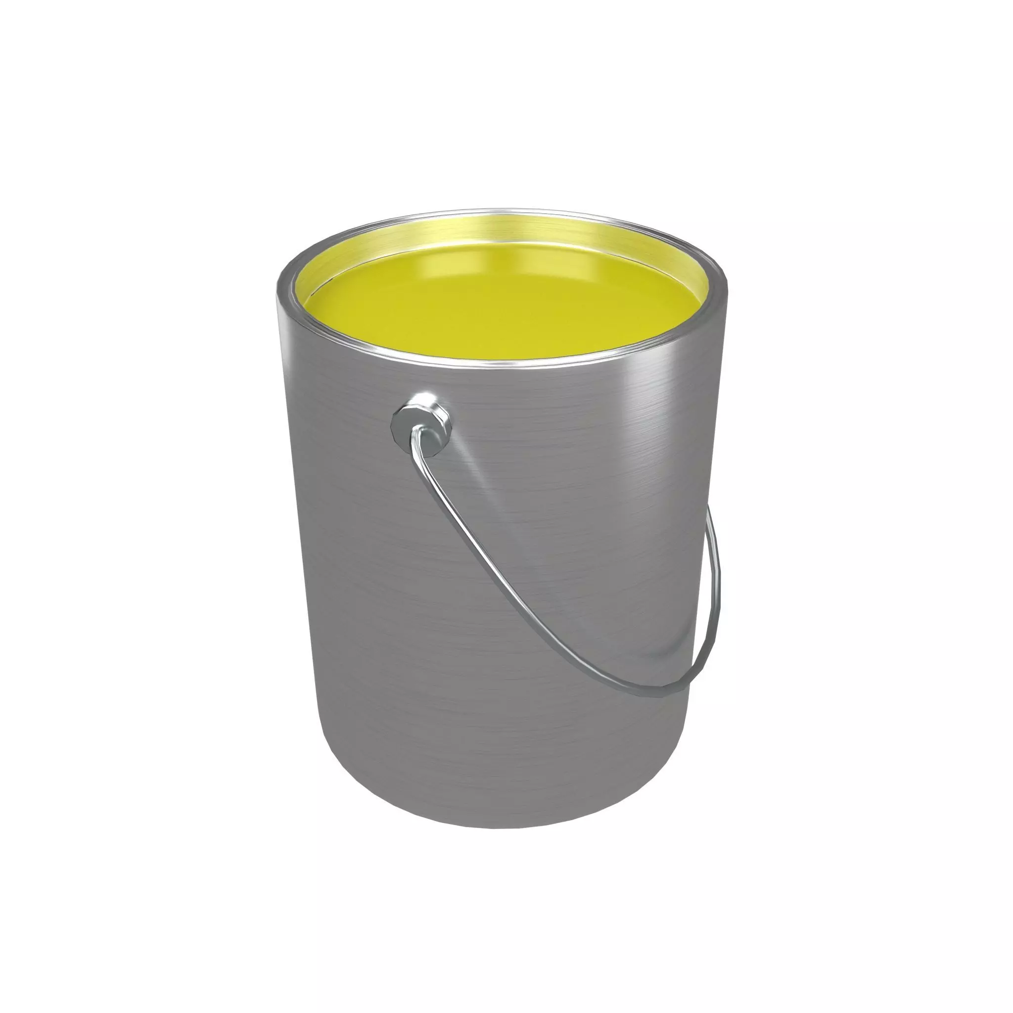 Paint Bucket v1 003 Low-poly 3D model_0