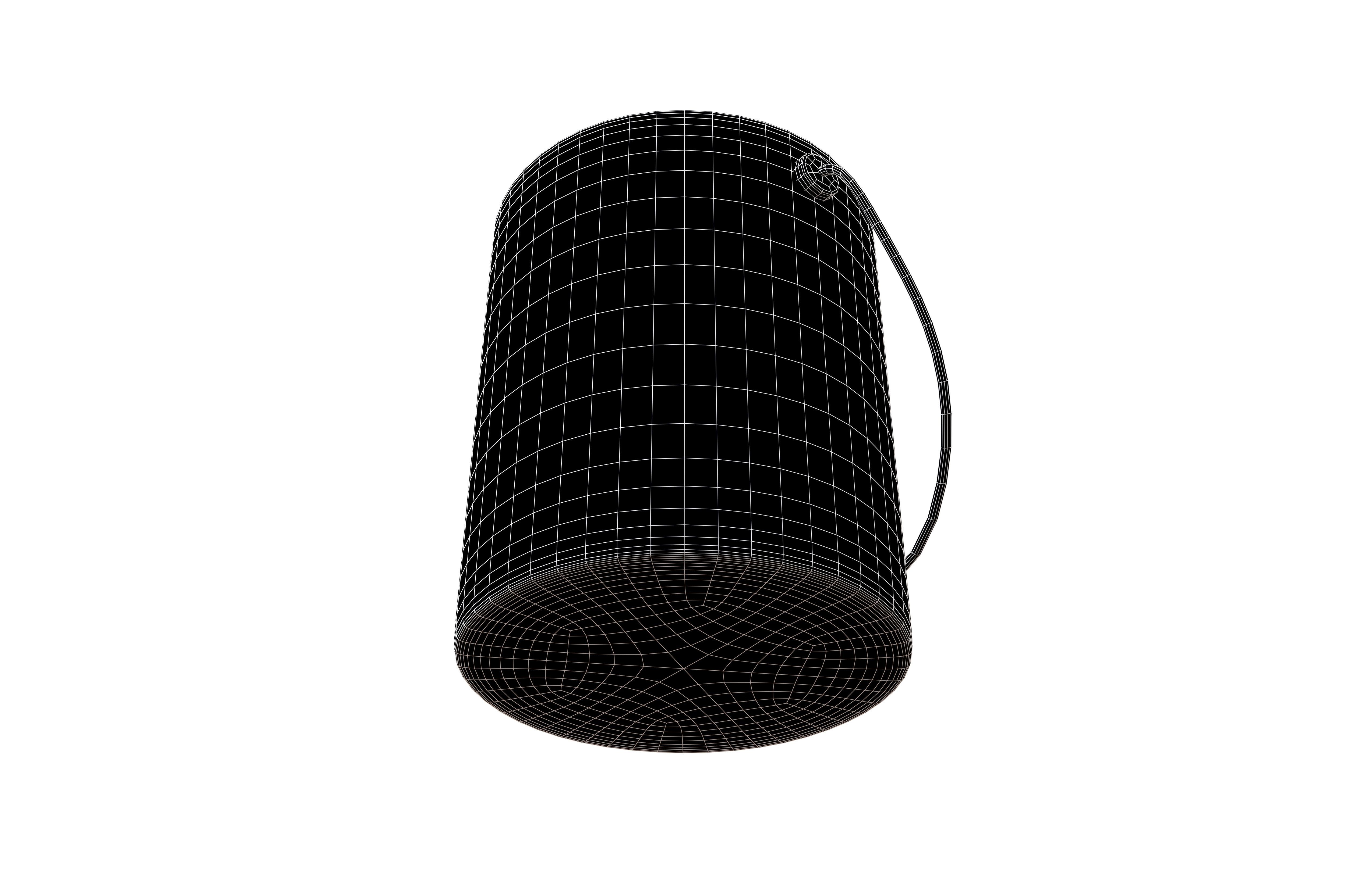 Paint Bucket v1 003 Low-poly 3D model_7