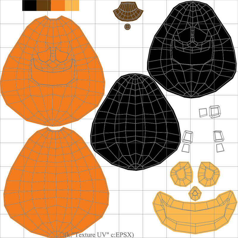 Halloween Pumpkin 3D model_17