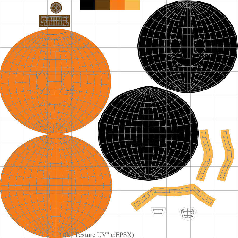 Halloween Pumpkin 3D model_9