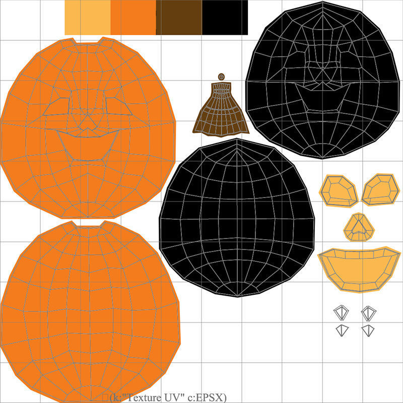 Halloween Pumpkin 3D model_12