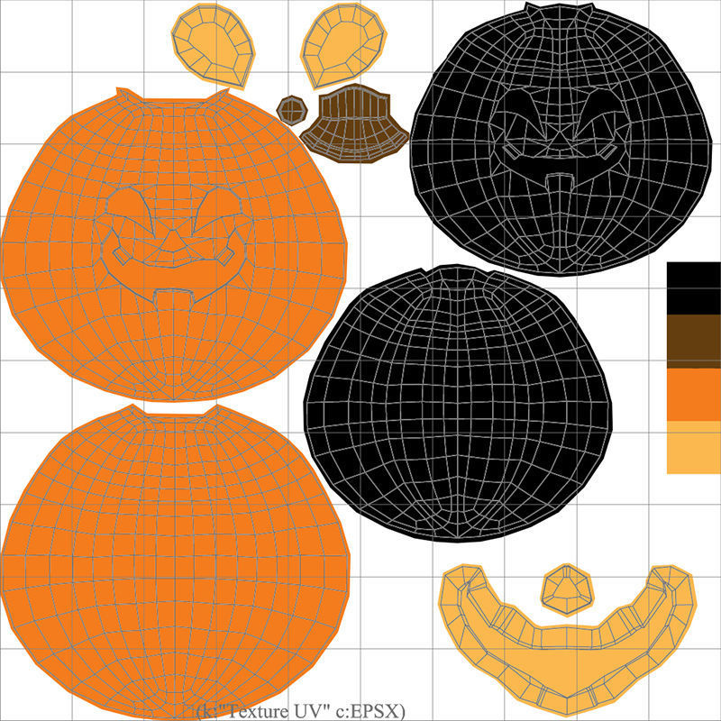 Halloween Pumpkin 3D model_16