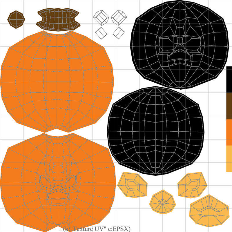 Halloween Pumpkin 3D model_14