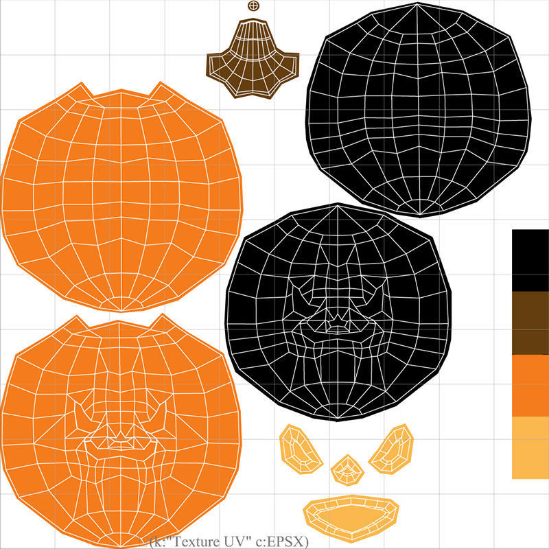 Halloween Pumpkin 3D model_15