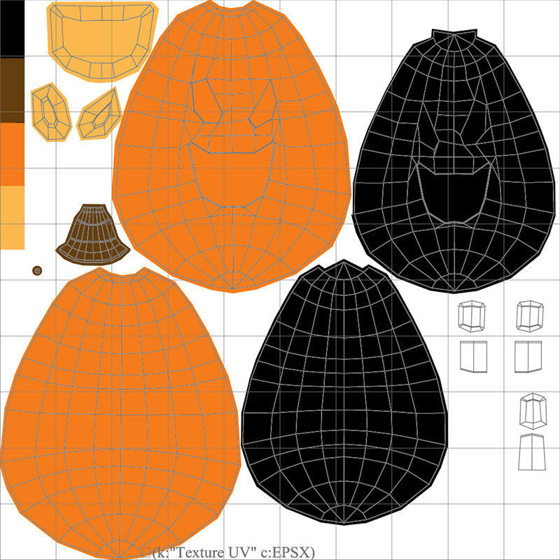 Halloween Pumpkin 3D model_13